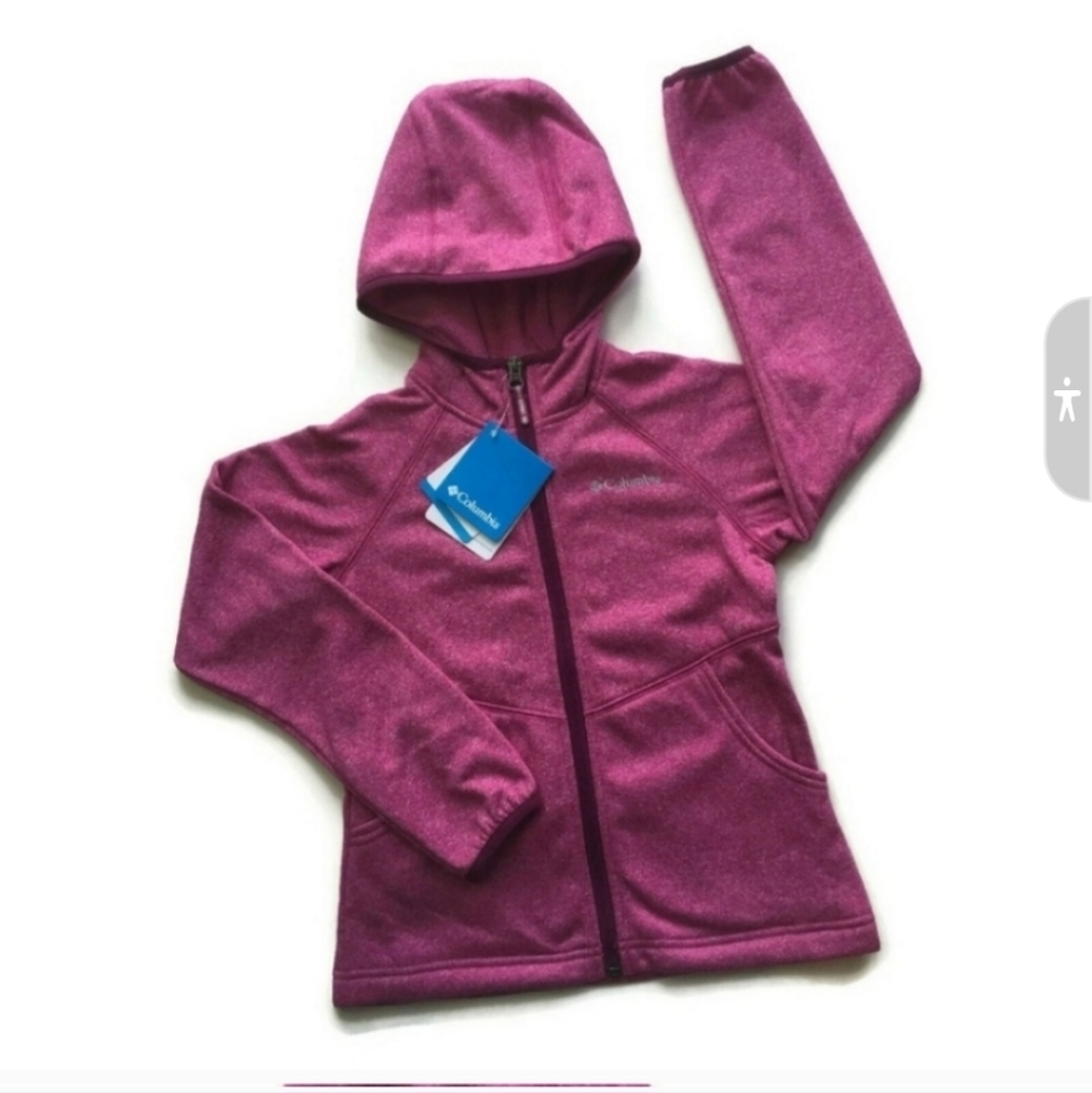 NWT Columbia Clearmont Full Zip Fleece Hoodie Girls XL